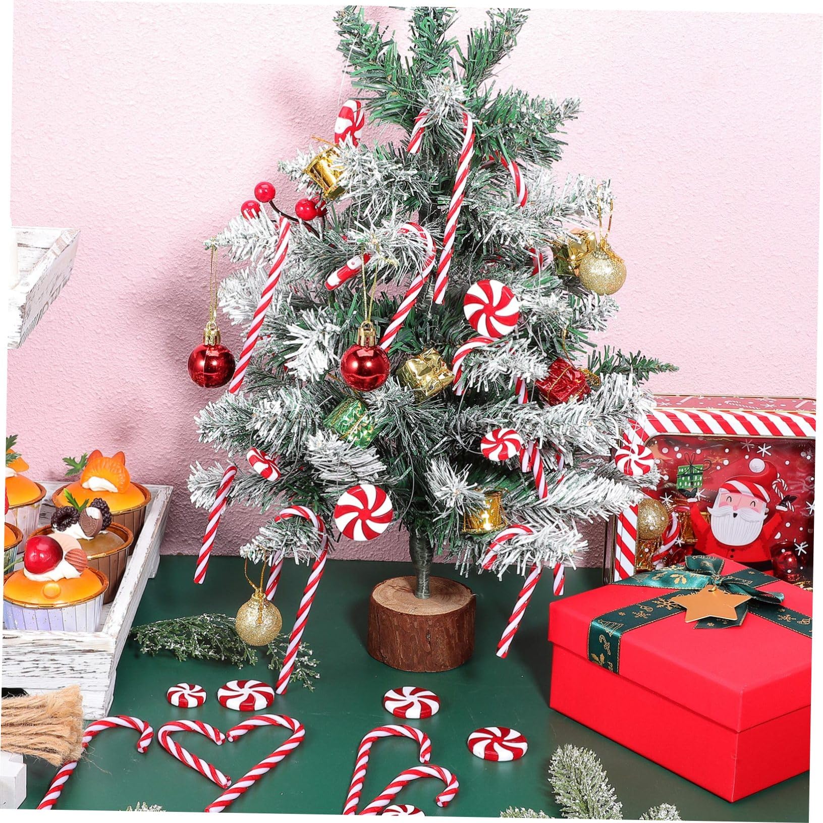 Amazon.co.jp: BUGUUYO 60個 風車キャンディケインクリスマスツリー