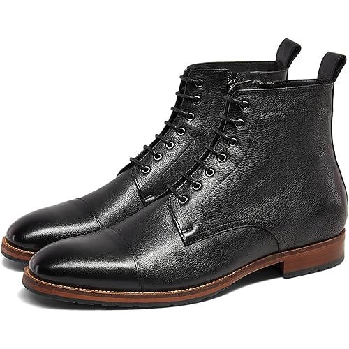 Dockorio Mens Casual Chukka Boots Leather Dress Boots for Men