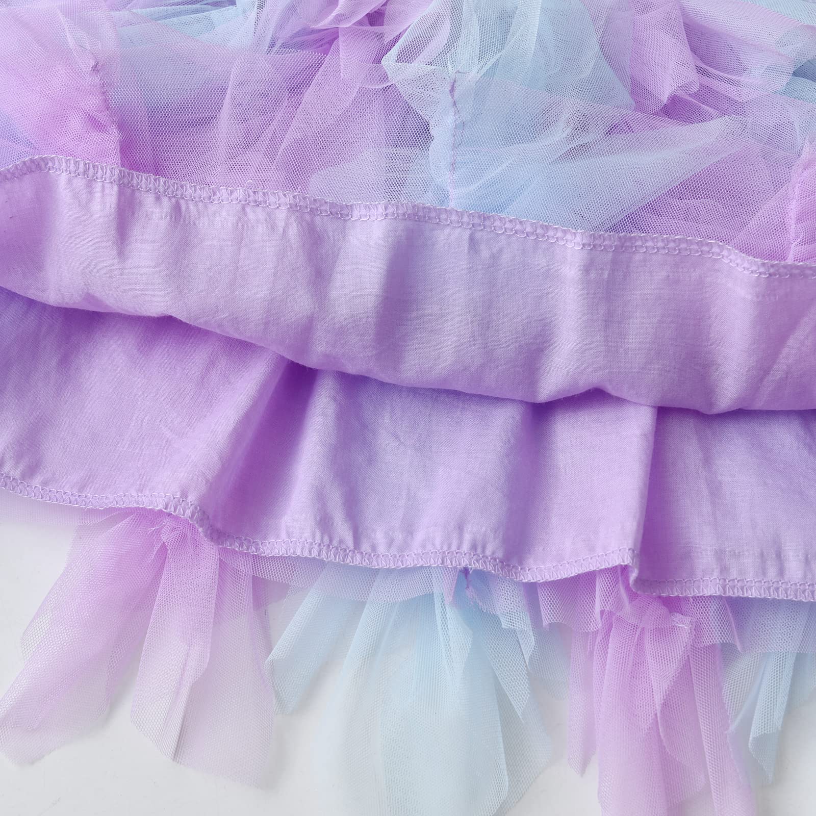 VIKITA Vestidos de invierno de manga larga para niñas pequeñas, vestidos de tul para fiestas de 2 a 12 años