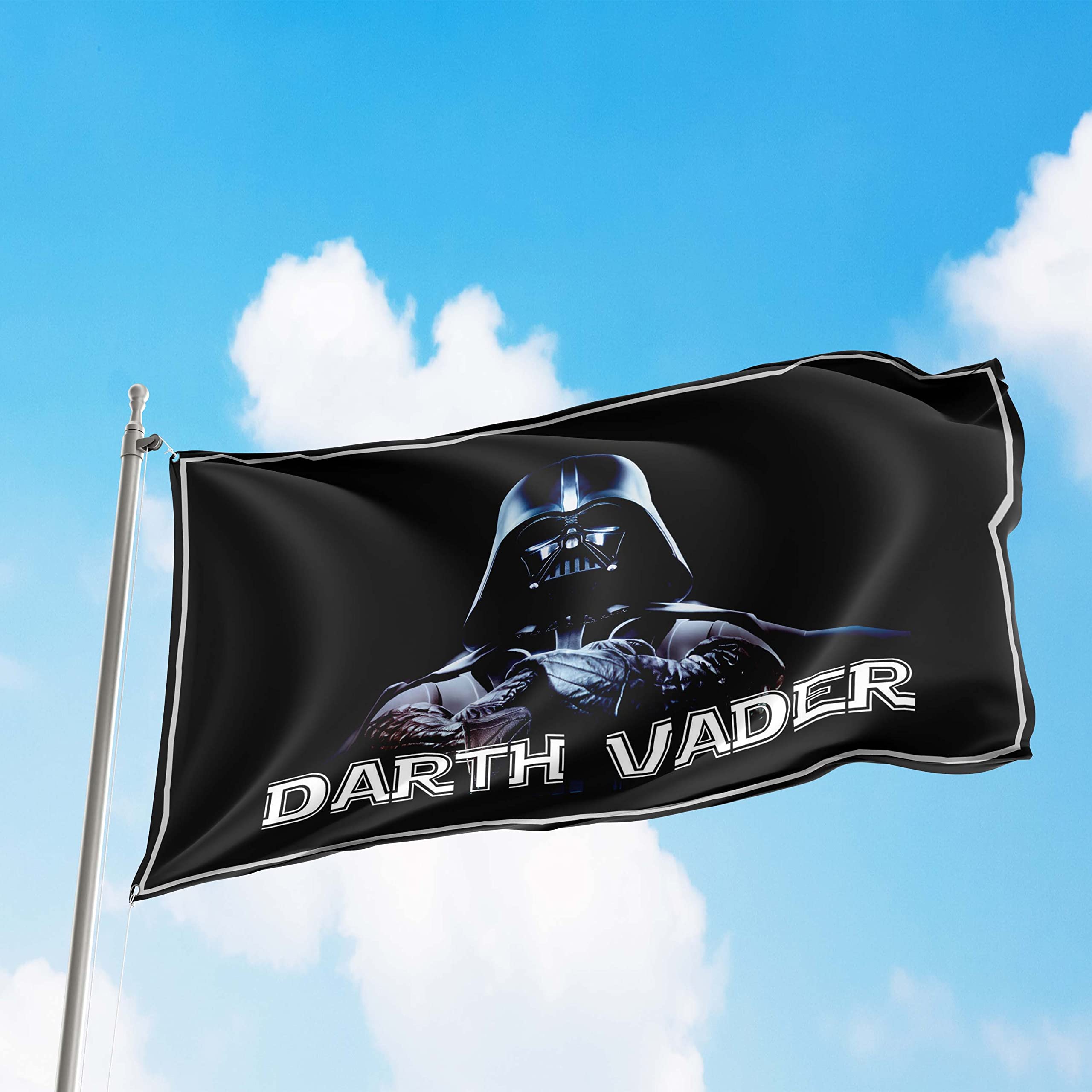 Star Wars Sturmtrooper & Darth Vader Flagge – 90x150 Cm, Polyester, Doppelt Genäht, Für Innen & Außen