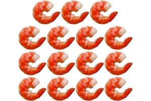 Hiawbon Artificial Shrimp Figures for Realistic Home Displays