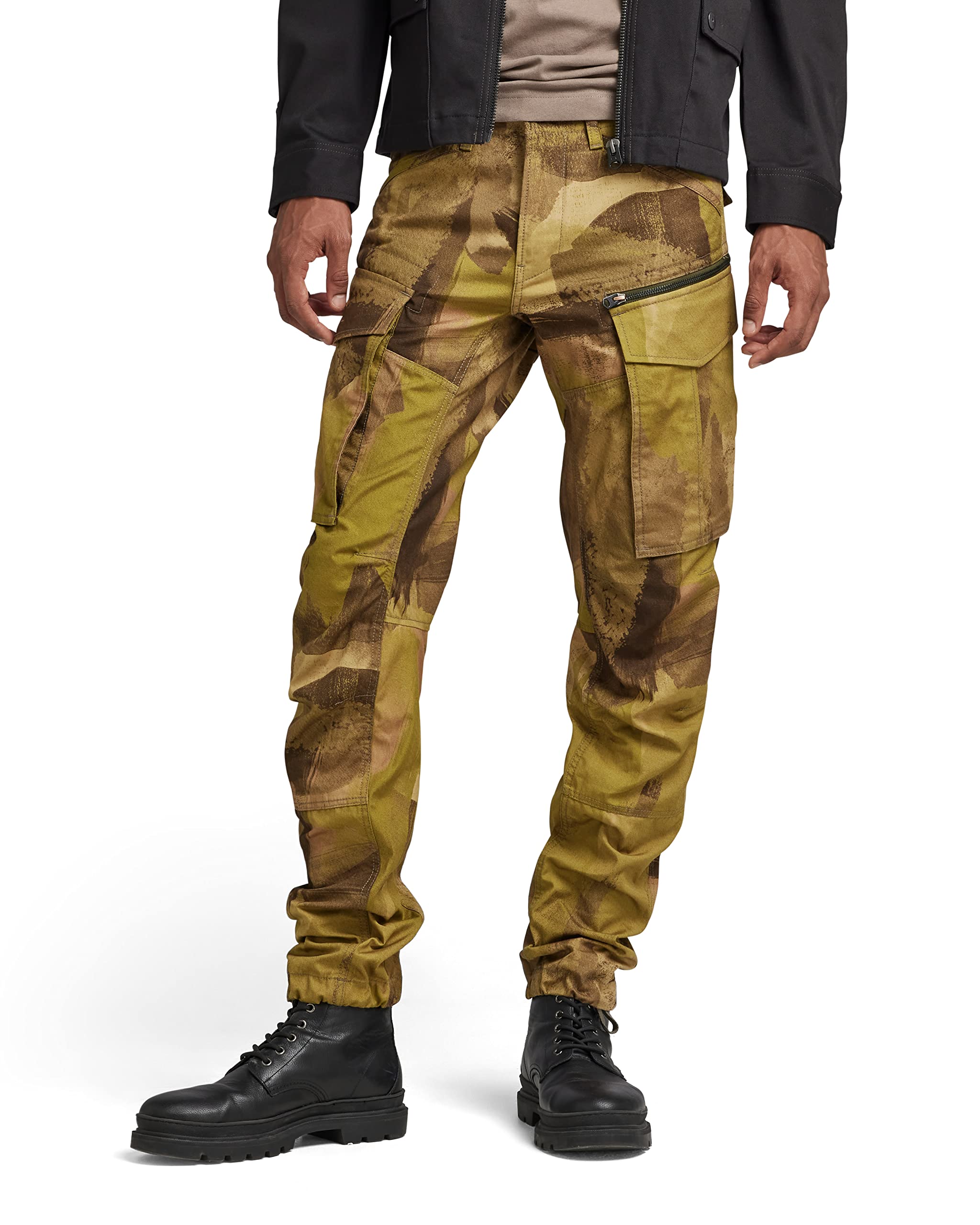 G-Star Men's Rovic Regular Tapered Pants, Multicolour (safari watercolor camo D02190-D386-D940), 30W / 30L