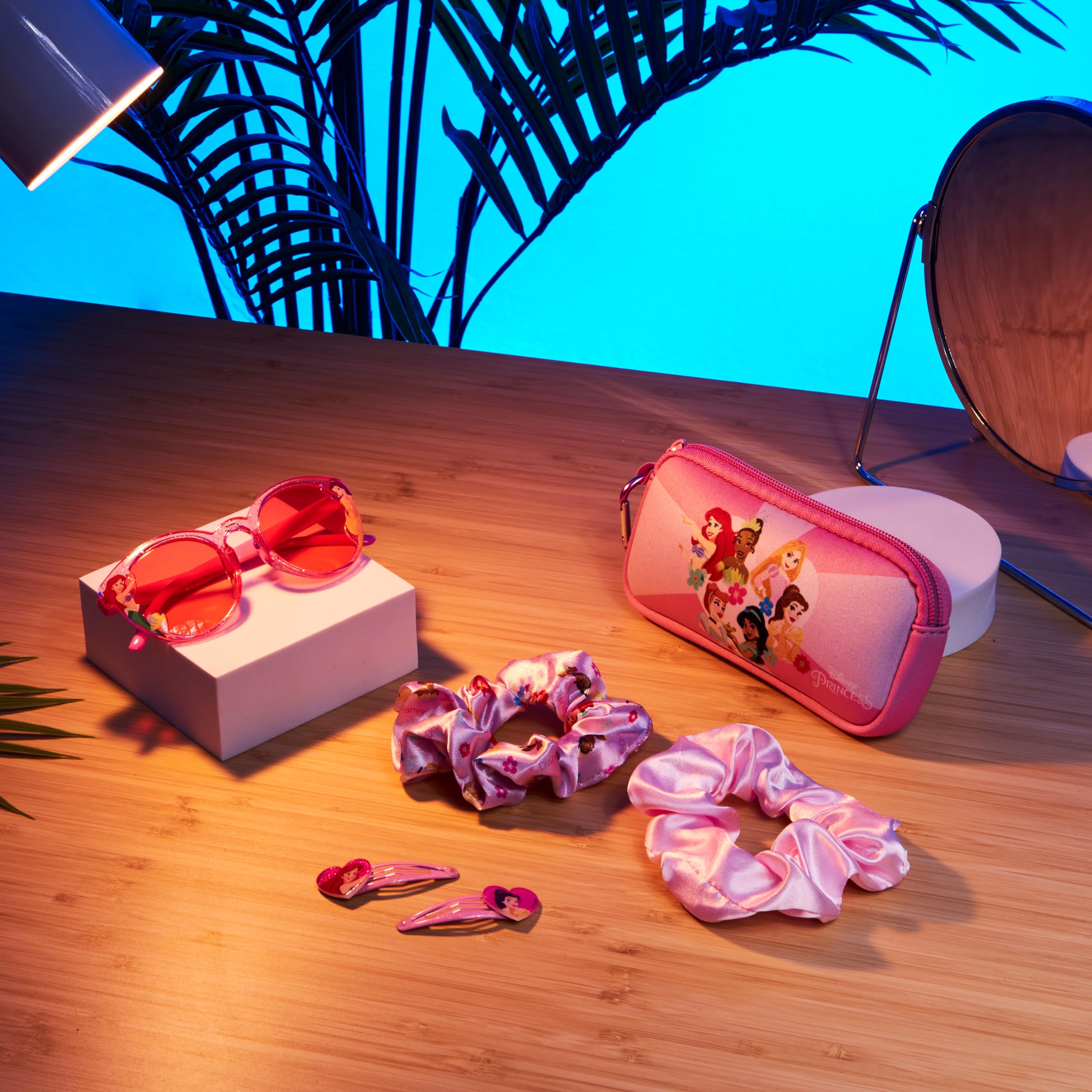 Disney Occhiali da Sole Bambina Protezione UV con Borsette e Accessori Capelli Set - Regalo per Ragazze