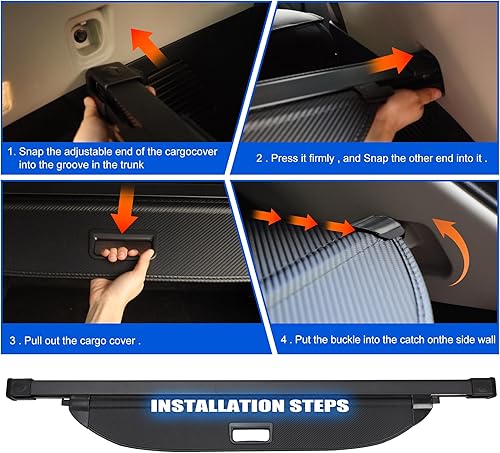 Miniatura 14 de Funda de carga para Honda CRV 2012-2016, accesorios retráctiles, cubierta trasera retráctil para maletero de equipaje, cubierta de protección