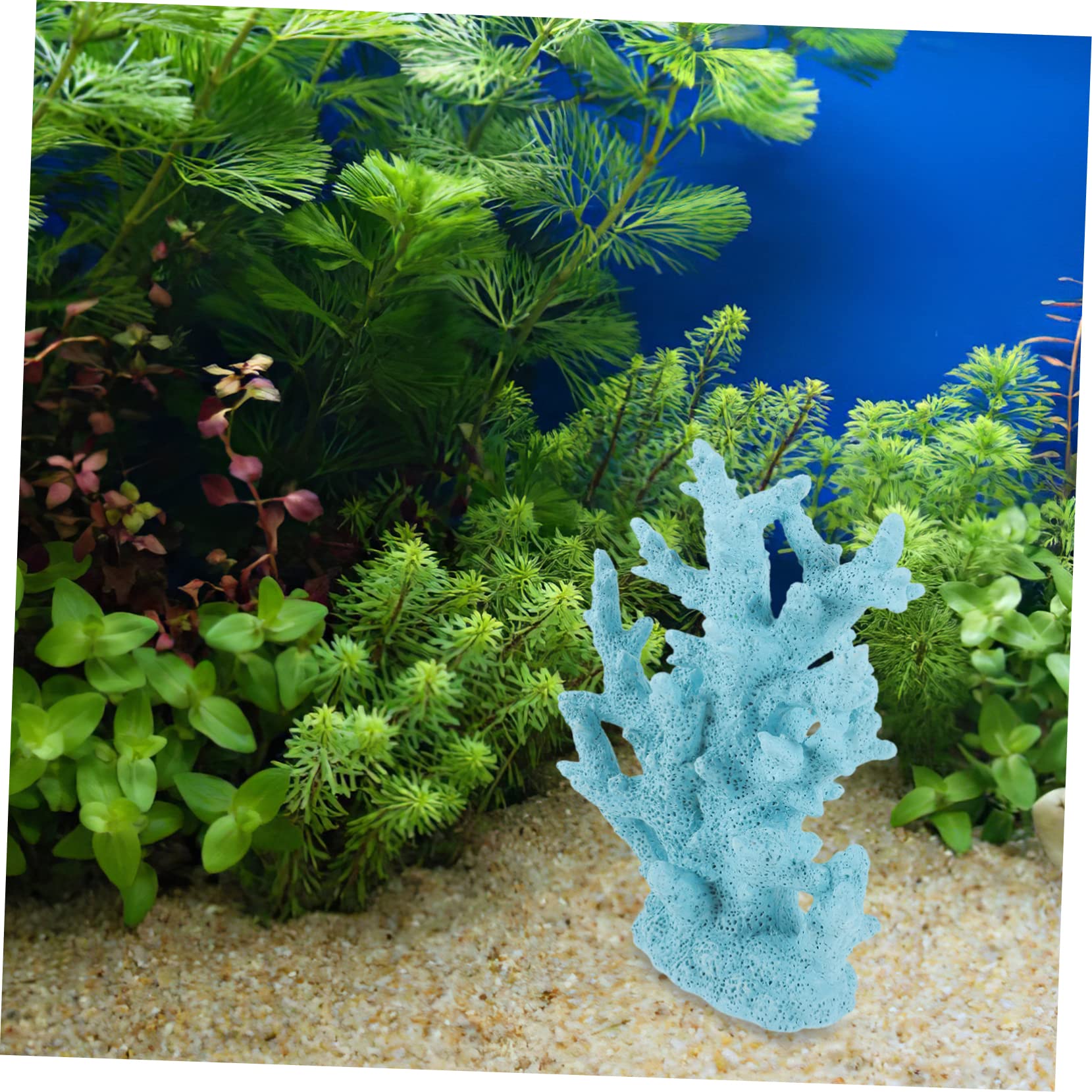 WOONEKY Decoración De Coral Artificial para Adorno De Simulada para Paisajismo Marino y Peceras para Acuáticos