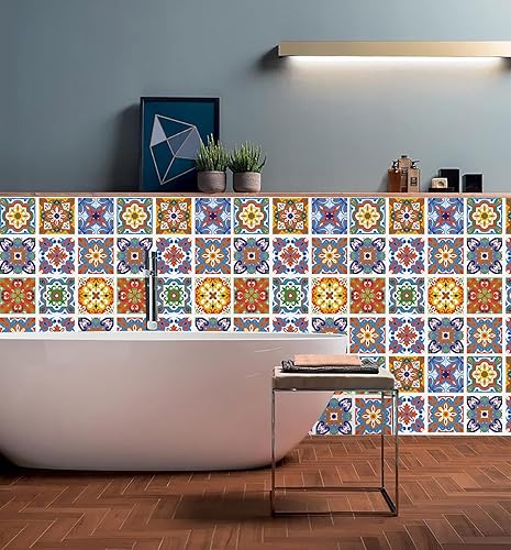 Miniatura 7 de Papel tapiz retro impermeable para despegar y pegar, papel de pared autoadhesivo extraíble marroquí, papel de contacto apto para inquilinos para