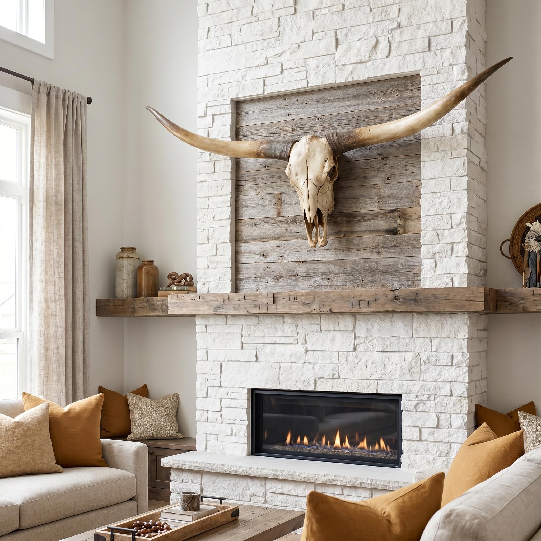 Decoración de Pared: Cráneo de Longhorn de 70 Pulgadas