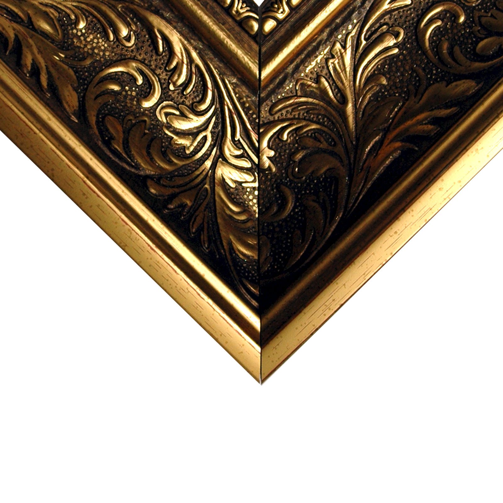 Canvas Print Cadre Baroque Doré Ancien