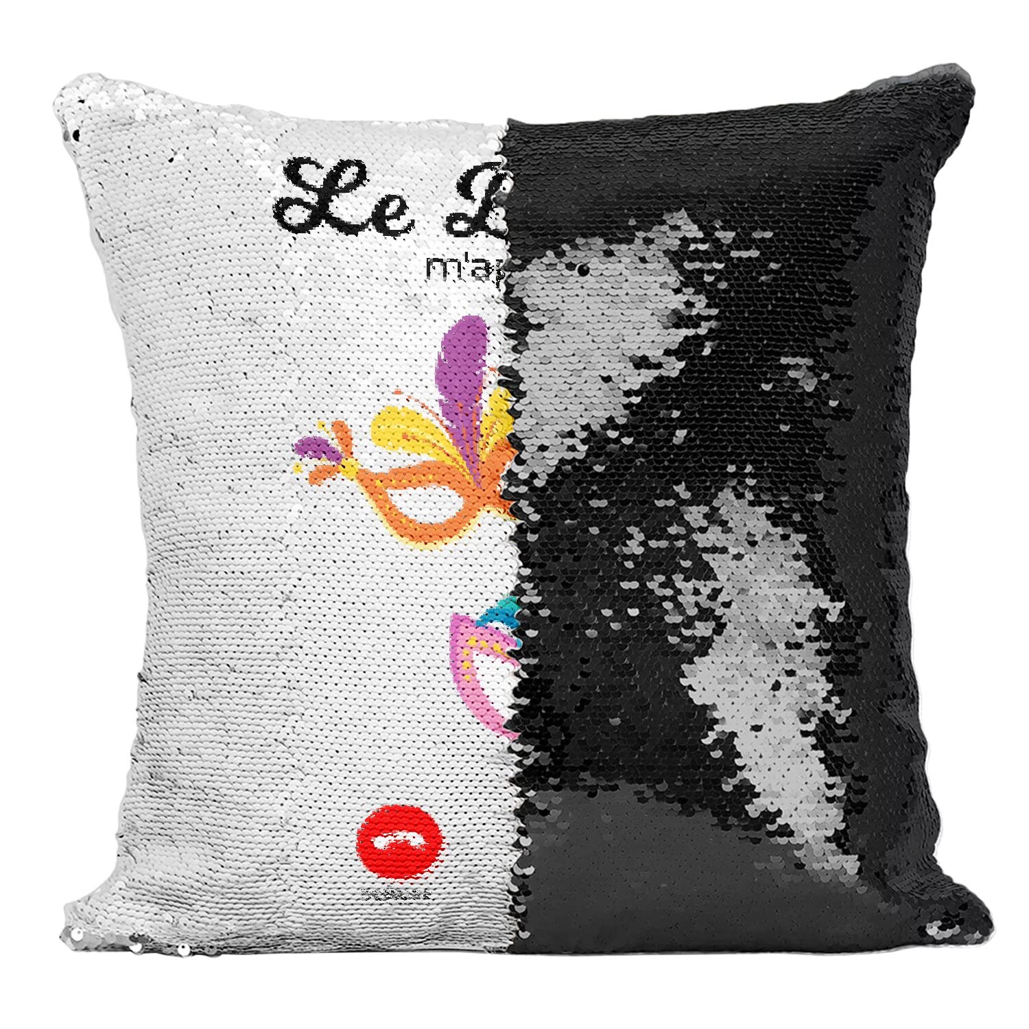 Coussin Sequin Noir Brésil : donnez de la vie à un canapé triste avec Rio