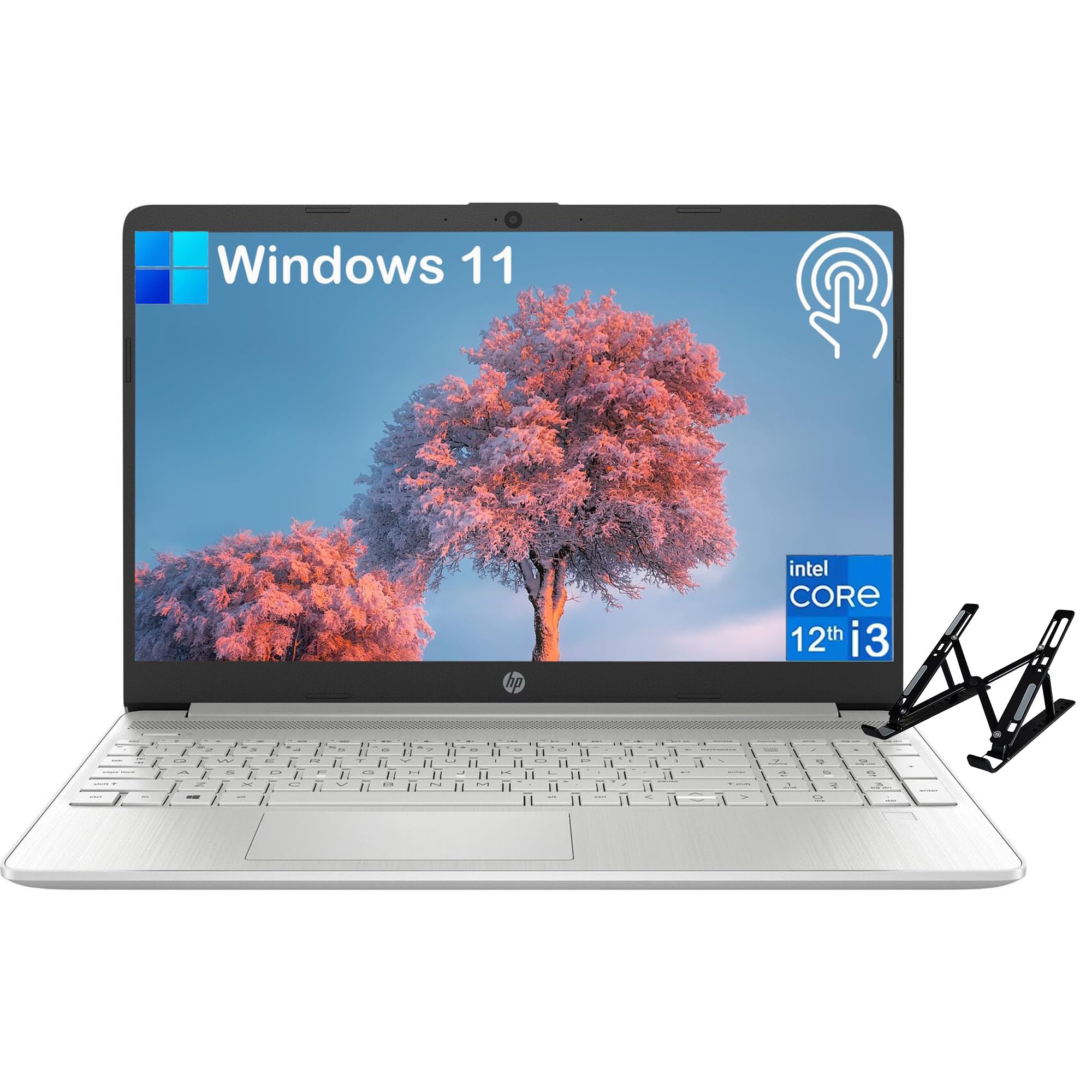HP 15.6" Touchscreen Business Laptop, Intel Core i3-1215U Processor (6 core), 16GB RAM, 512GB SSD, Intel UHD Graphics, WiFi, Fast Charge, HDMI, Thin & Portable, Long Battery Life, Windows 11 Home
