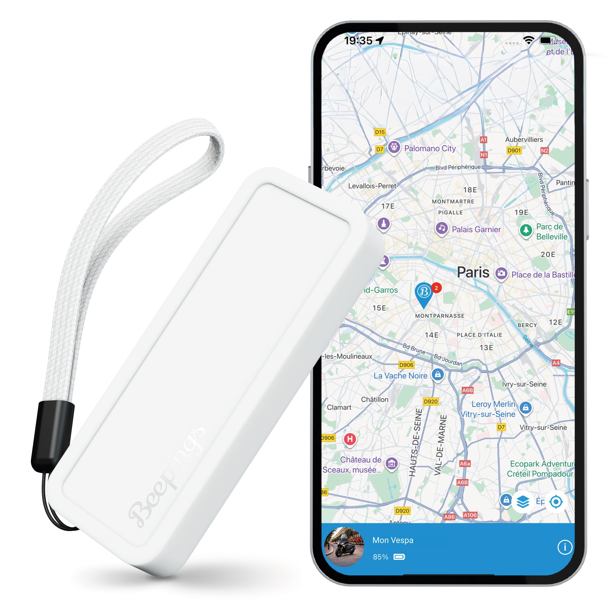 Rastreador GPS Zen S, No Inhibible, 1 Año de Suscripción Incluido, Bolso, Patinete, Moto, Coche, Alertas Antirrobo, hasta 6 Meses de Batería, Sin Tarjeta SIM - Impermeable, Ideal en entornos urbanos