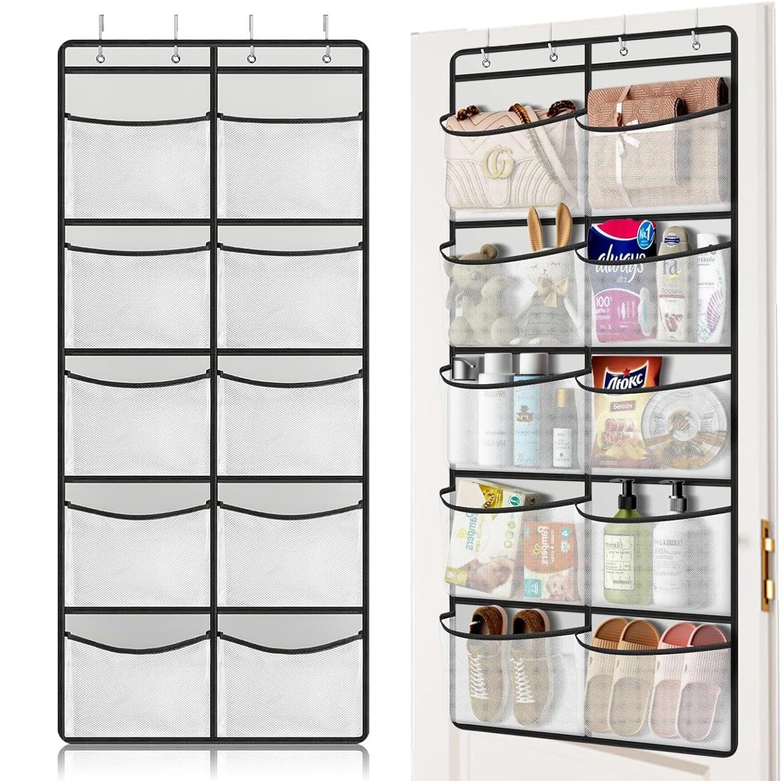 Hangrek, 2 stuks, hangorganizer, deurorganizer, hangend