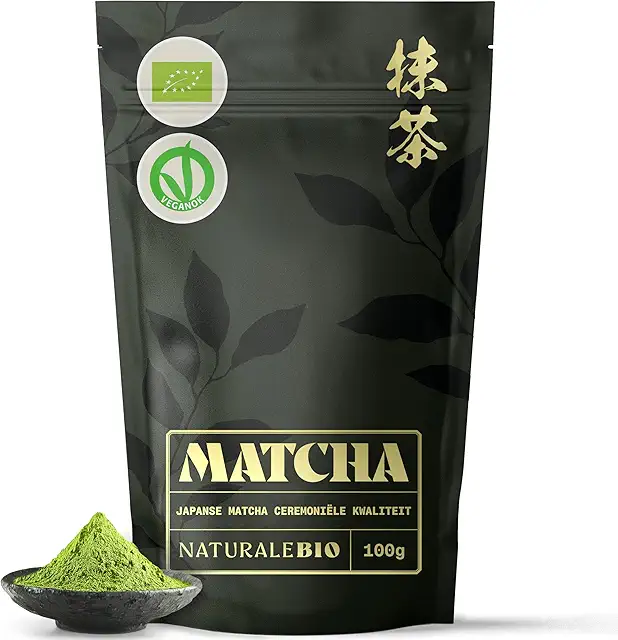 Organic Matcha Tea Powder - Ceremonial Quality - 100g Japanese Green Tea