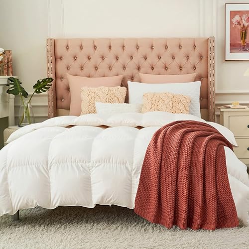 Miniatura 7 de Longhui bedding Manta de punto trenzado grueso, ligera, color óxido, 100% algodón orgánico, para sofá, cama, guardería, rústico, desgastado y