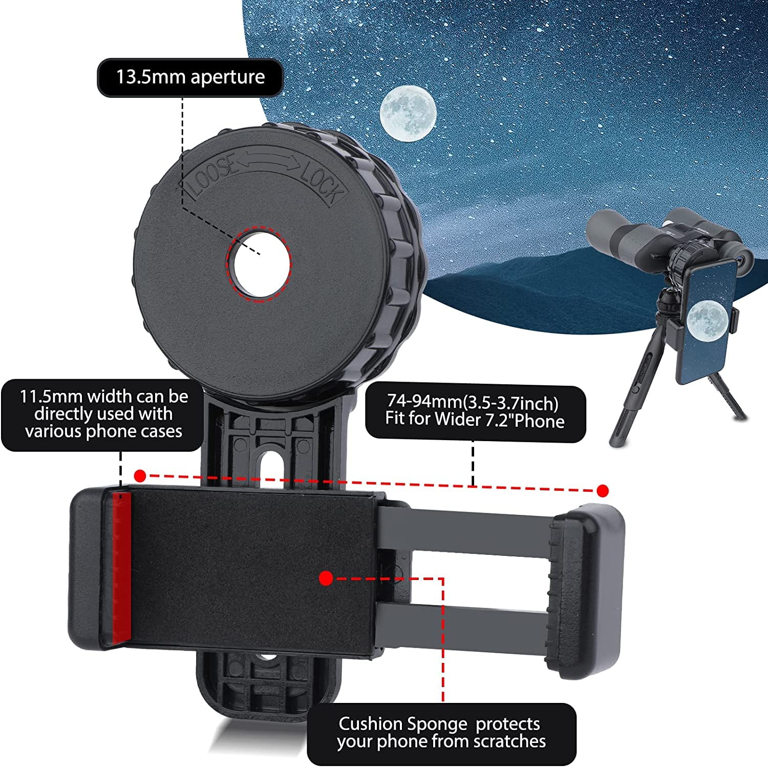 Jumelles Zoom 10-30x50 Pour Adultes Haute Puissance Mauritius