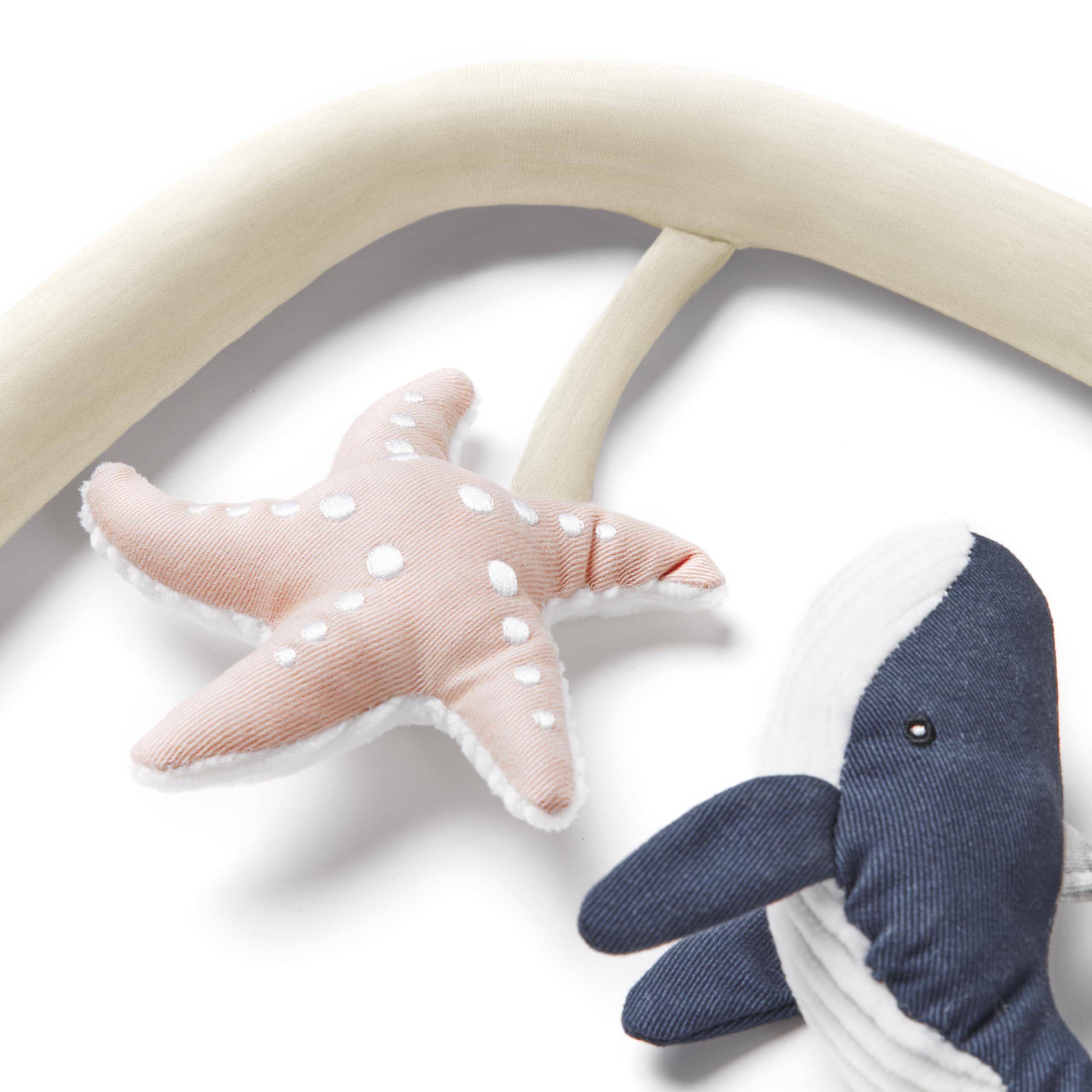 Ergobaby Transat Evolve Arche de jeux, accessoire pour le Transat 3-en-1 d'Ergobaby pour nouveau-nés dès la naissance, Ocean Wonders - Cream