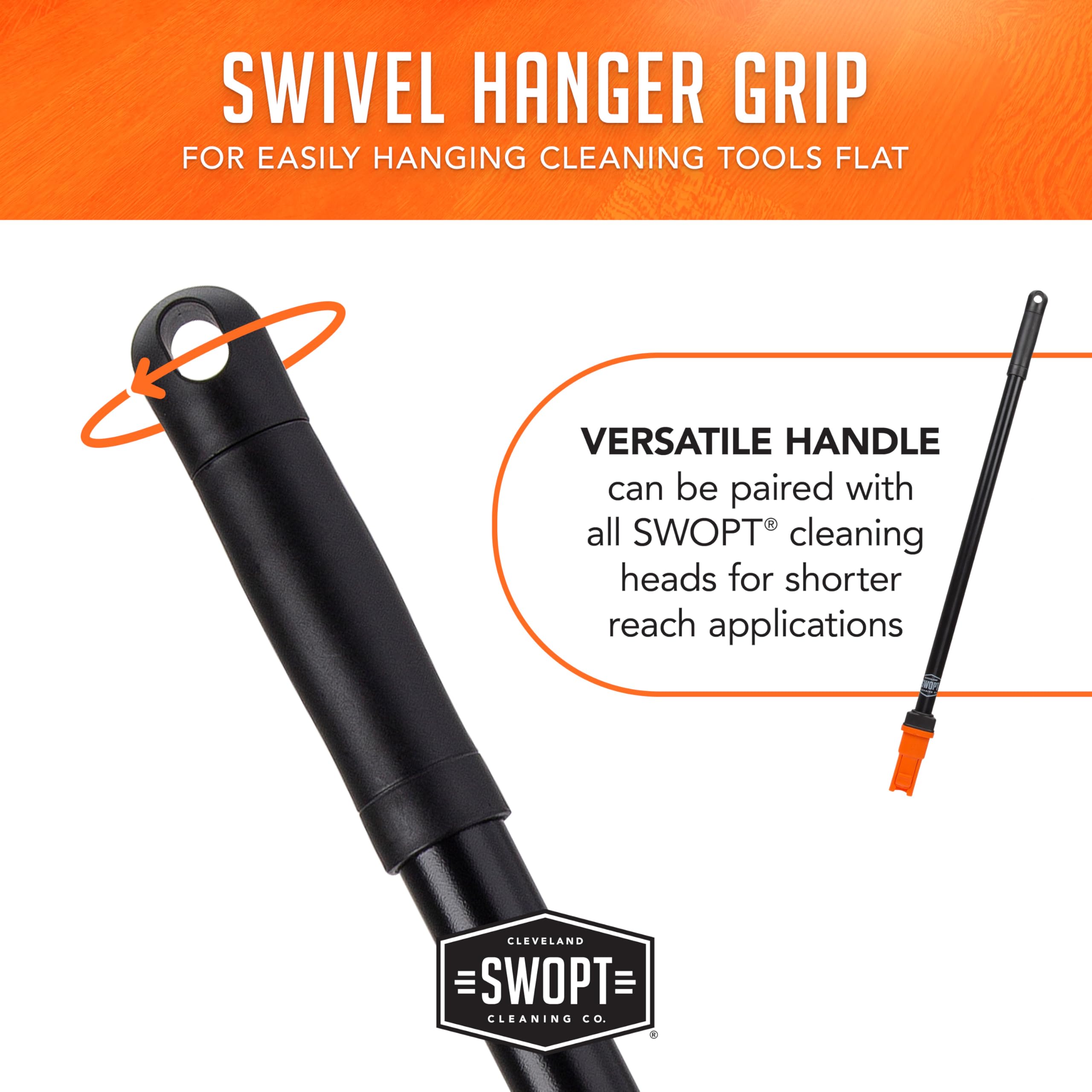 Swopt 5144C2 SWOPT 12 - Sartén vertical para el polvo, diseño ergonómico que elimina la necesidad de doblar mientras limpias