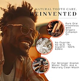 Vanman\'s - Tiny Cinna-Bone Tooth Powder - Fluoride-Free Remineralizing Tooth Powder with Baking Soda, Grassfed Cattle Bone, Cinnamon Oil, Sea Salt, Bentonite Clay for Teeth - 0.25 oz