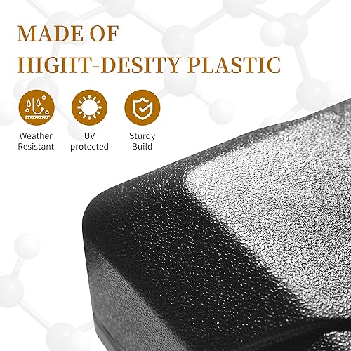 Miniatura 6 de Base de sombrilla de color morado con hojas para patio, con relleno de arenaagua, 33.8 x 33.8 pulgadas.