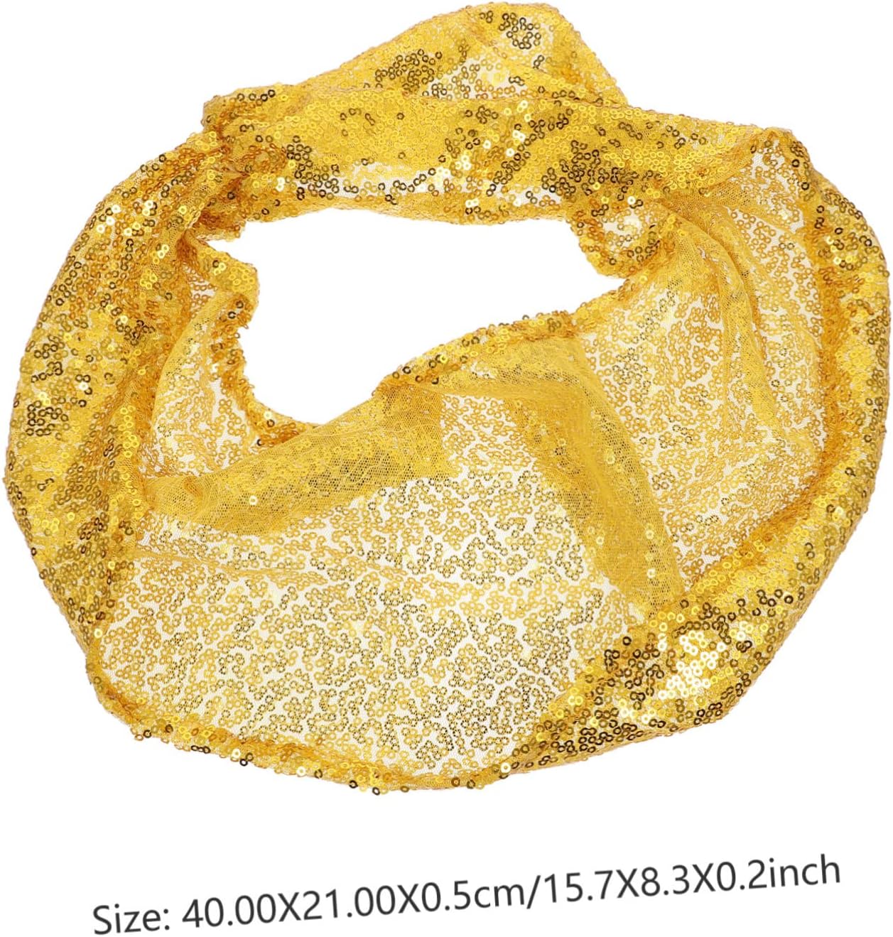 VOSAREA 10pcs Sequin Chair Sashes for Weddings and Parties Decorative Banquet Chair Bows Easy to Install for Elegant Events and Home Decor