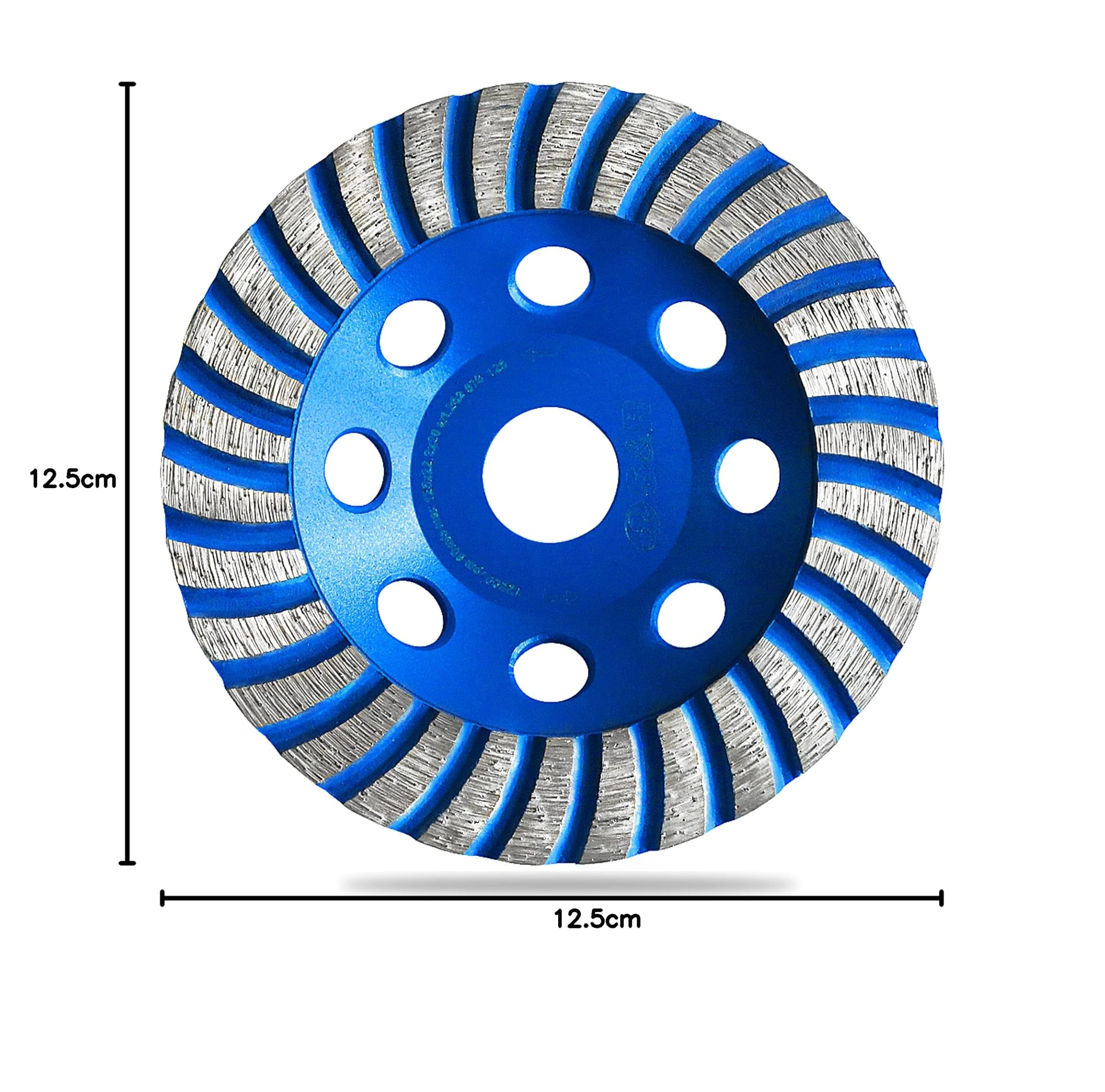 S&R Diamentowa tarcza szlifierska, tarcza diamentowa, 125 x 22,2 mm, diamentowa tarcza szlifierska do wielu materiałów. Profesjonalna jakość