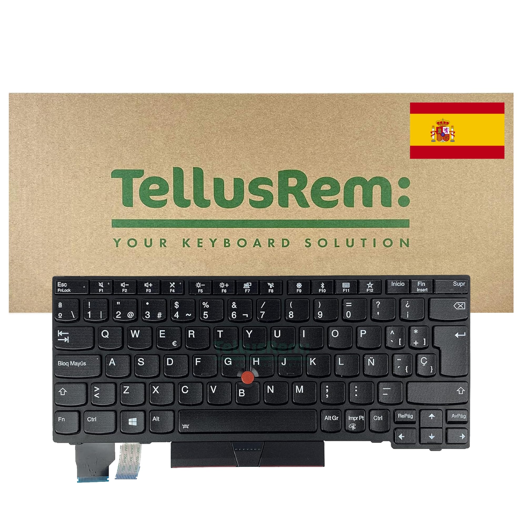 Teclado de respuesto Español retroiluminado para Lenovo Thinkpad X280 X390 X395