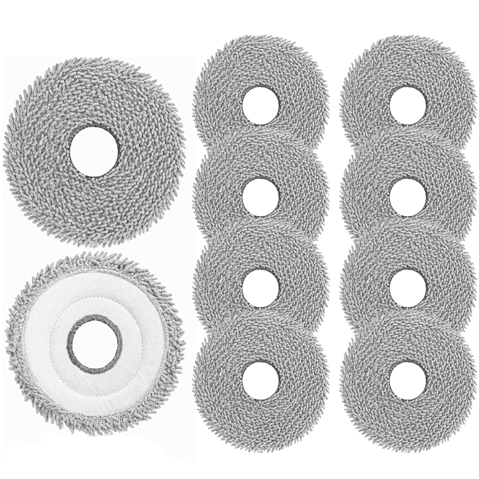 10 Pack Mop Pads for Dreame L60 Ultra/PE/FE, X60 Max Ultra/X60 Ultra/X50 Ultra/L50 Ultra/X40 Ultra/L40 Ultra/L40s Ultra/X40 Ultra/X30 Ultra/D30 Ultra/L10 Ultra/L10s Ultra/Gen 2 Robot Vacuum Cleaner