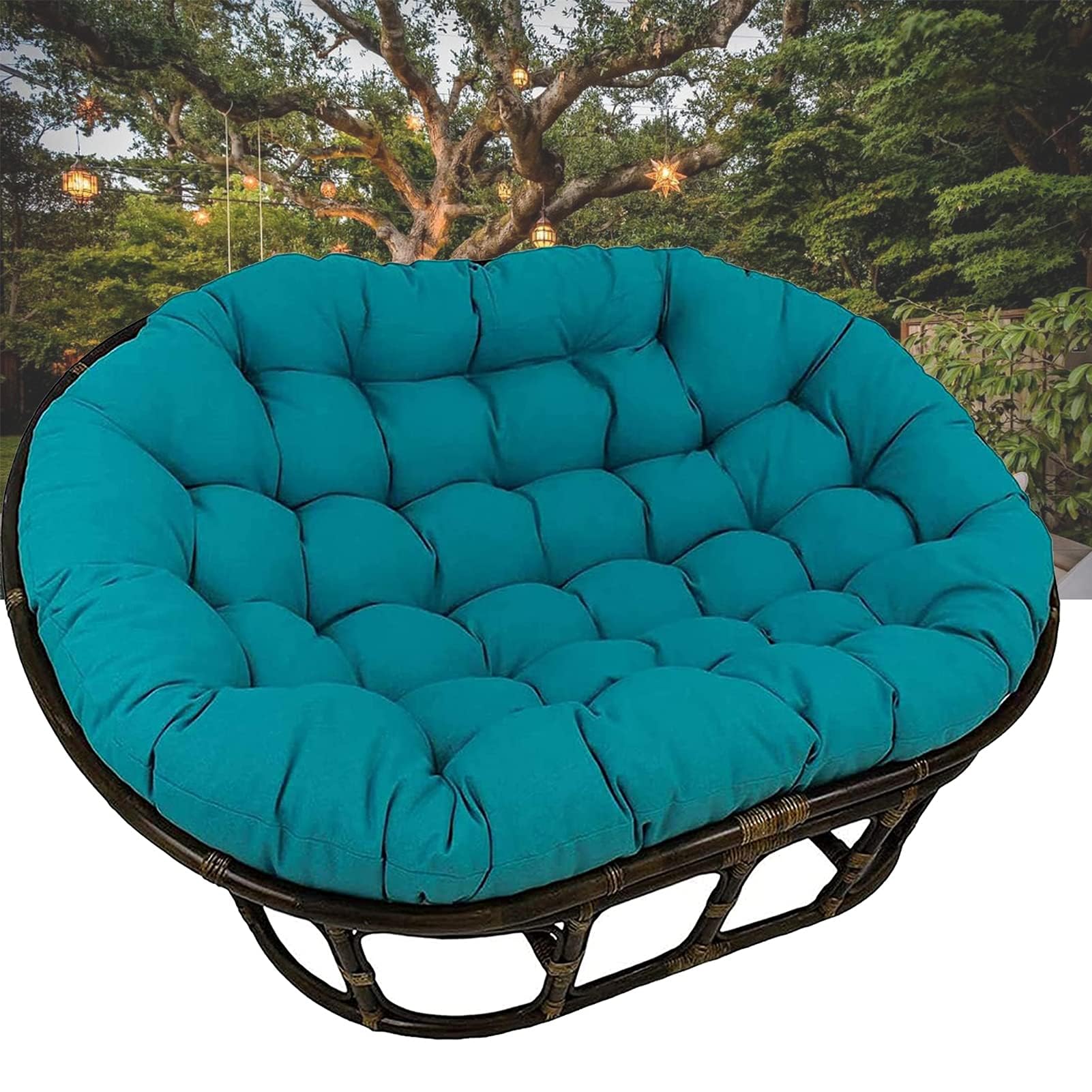 Hängesessel für den Außenbereich, Ei-Hängematte, Stuhlkissen, bequem, Terrasse, Garten, Sitzgelegenheit, weich, langlebig, Outdoor-Stuhl, Zubehör für Entspannung und Freizeit
