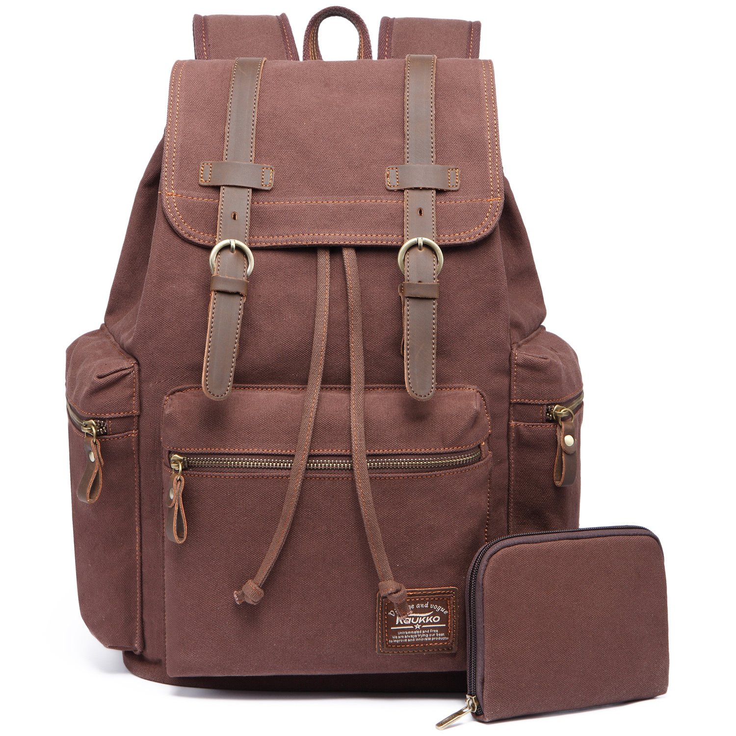KAUKKO Mochila De Lona,Bolsa de viaje, Unisex Vintage Mochila, Casual Mochila Bolsas, Bolsa de hombro,Mochila Escolar, Mochila De Senderismo, Mochila Para Portátil, Caminando Bolso