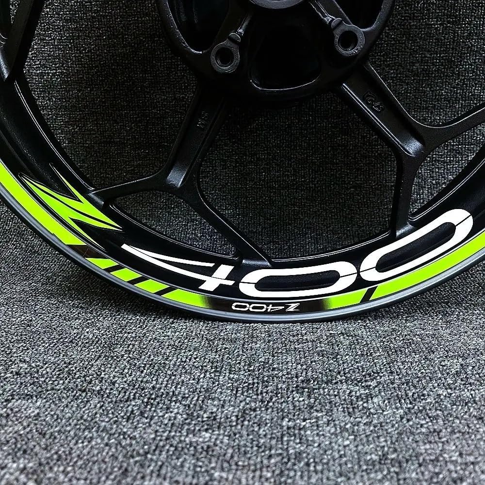 Motorcycle Sticker Wheel Rim Decal for for Z400 17 Inch Wheel Stickers(18)