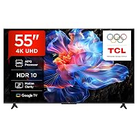 TCL 55V6C – Smart TV 4K HDR Direct LED da 55", Google TV con Dolby Audio