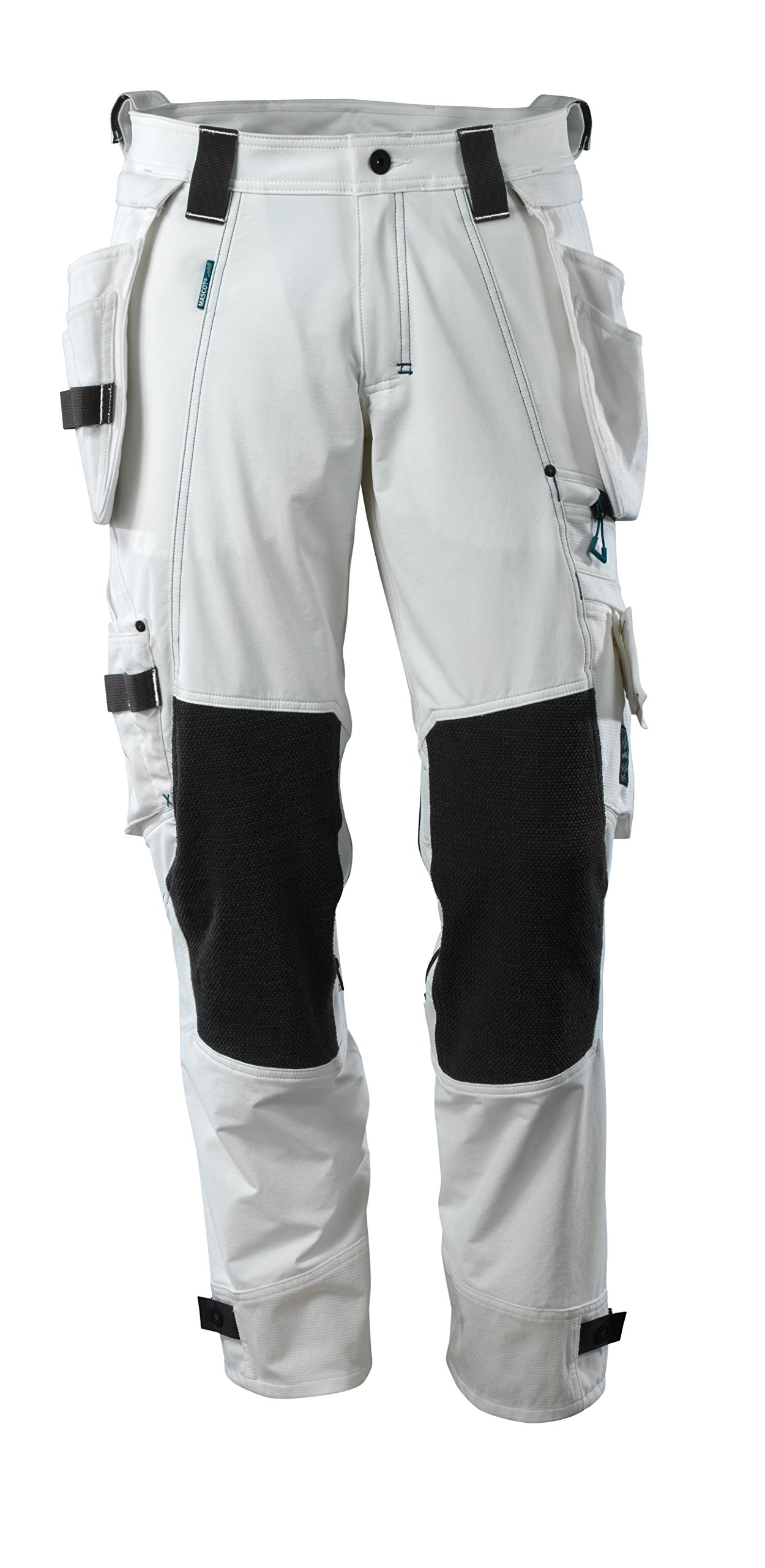 Mascot 17031-311 - Pantaloni per artigiani "Stretch" – Advanced, bianco, 82C64