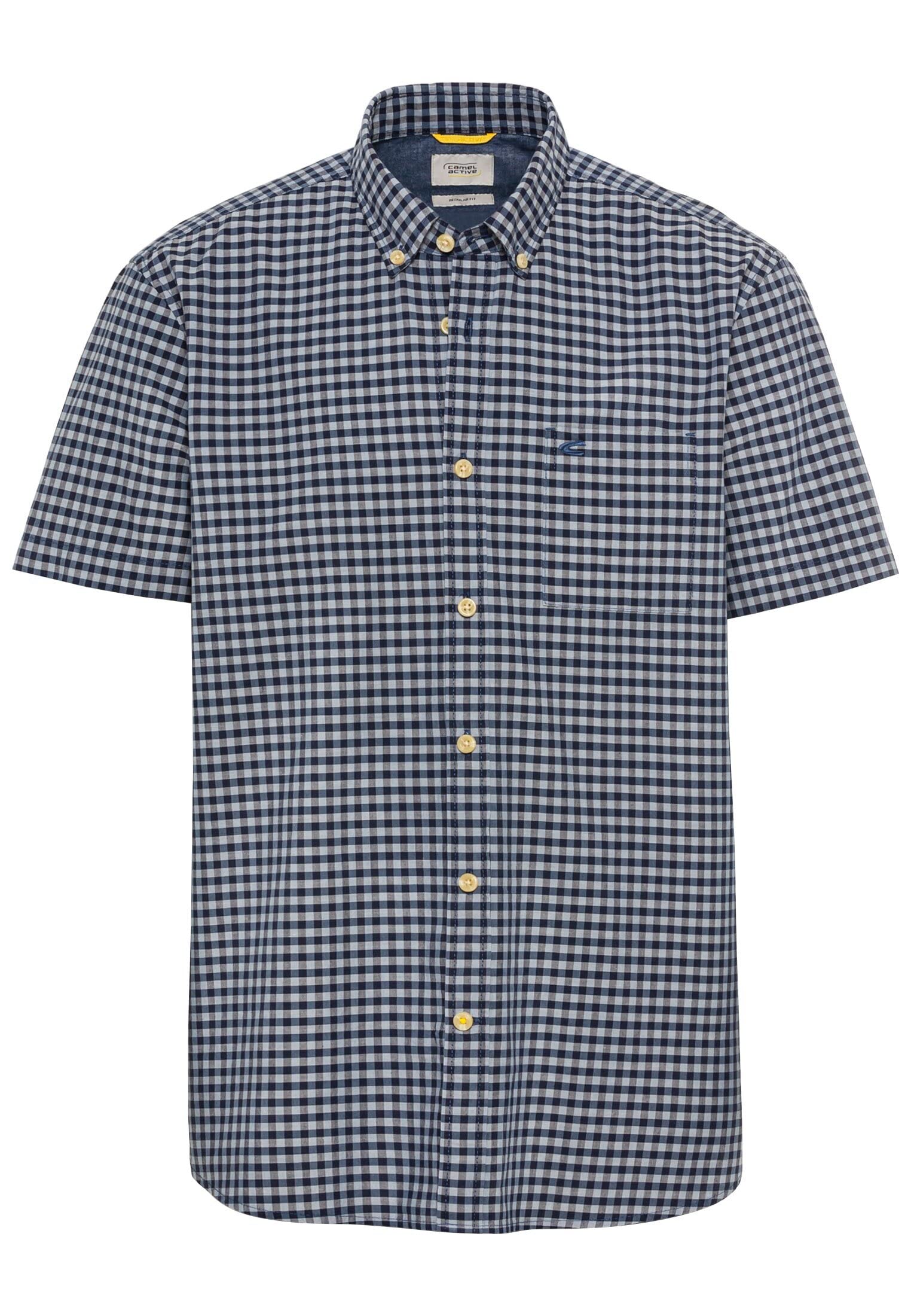 camel active Men's Pure Cotton Short Sleeve Shirt