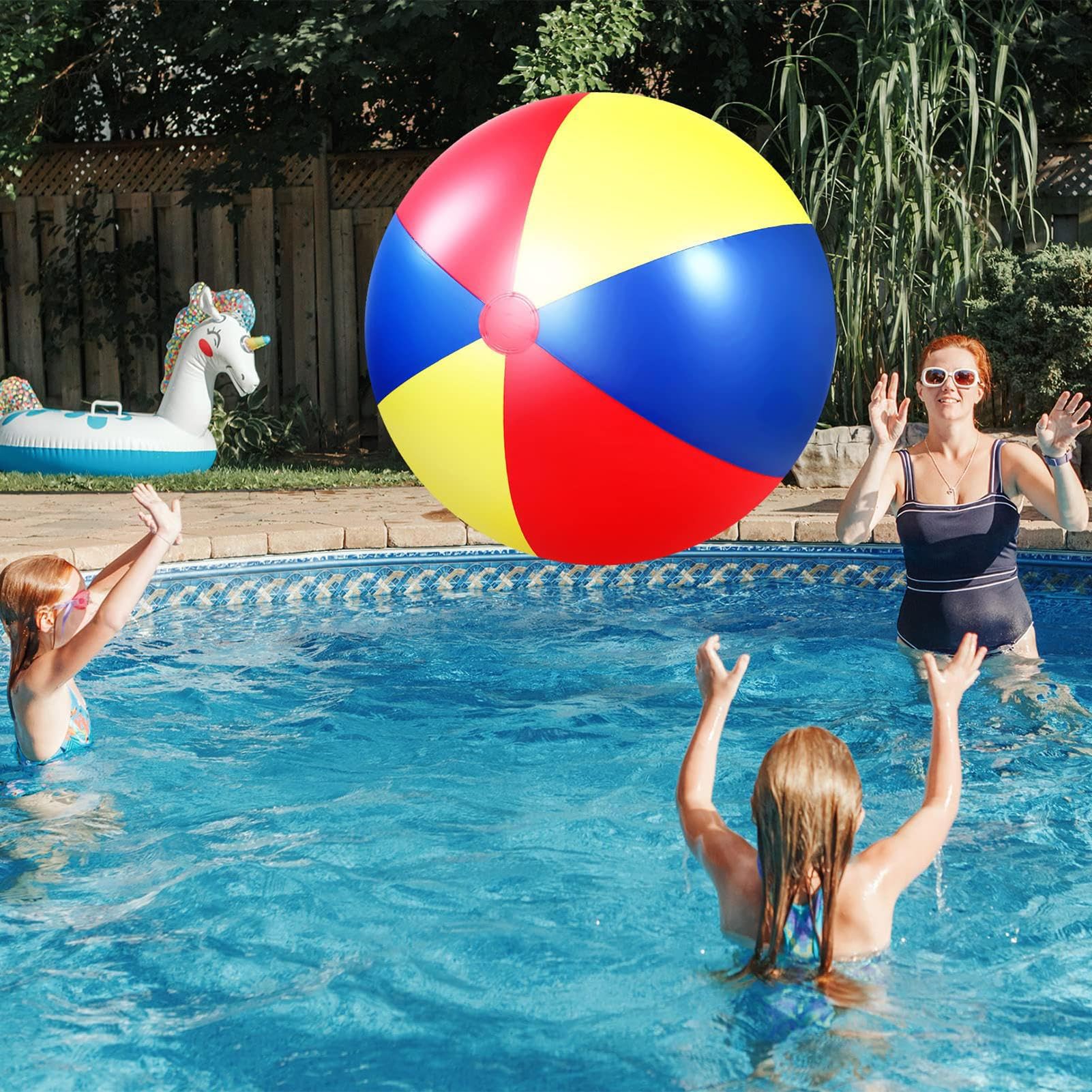 wasserbälle kinder wasserpole aufblasbar - große aufblasbare poolkugeln - geburtstagsfeier bälle aufblasbare bunte große aufblasbare bälle kinder erhöht t t