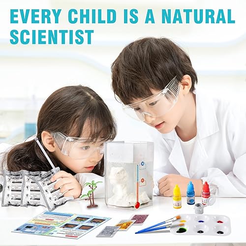 Miniatura 5 de Dinosaurio en crecimiento de cristal, kit de cultivo de cristal para niños de 8 a 12 años, kit de terrario de dinosaurio de cristal, kits de