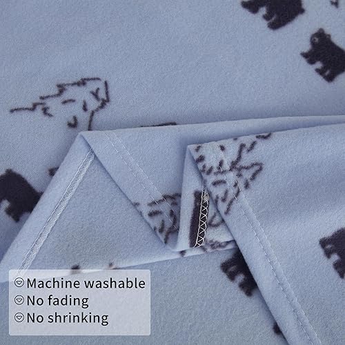 Miniatura 6 de Viviland - Juego de sábanas de forro polar de felpa con bolsillo profundo, forro polar extra cálido