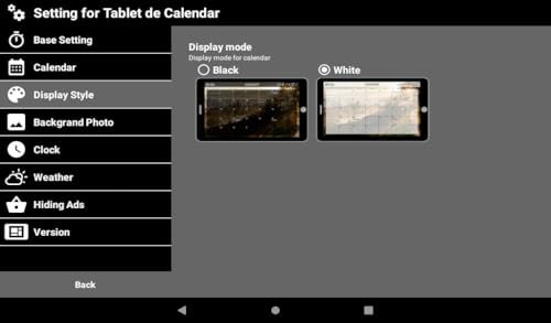Tablet de Calendar