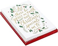 Vista 3 de Hallmark - Tarjetas de Navidad en caja, paz y especiales navideños de TV (16 tarjetas y 17 sobres)