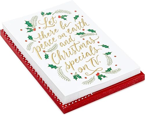 Miniatura 3 de Hallmark - Tarjetas de Navidad en caja, paz y especiales navideños de TV (16 tarjetas y 17 sobres)