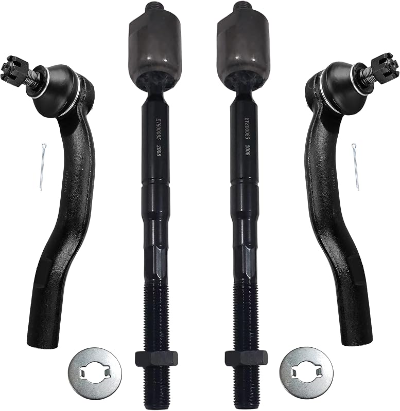 Kit de terminais de direção internos e externos dianteiros DEARMMGG para Lexus ES350, Toyota Avalon e Camry – 4 peças