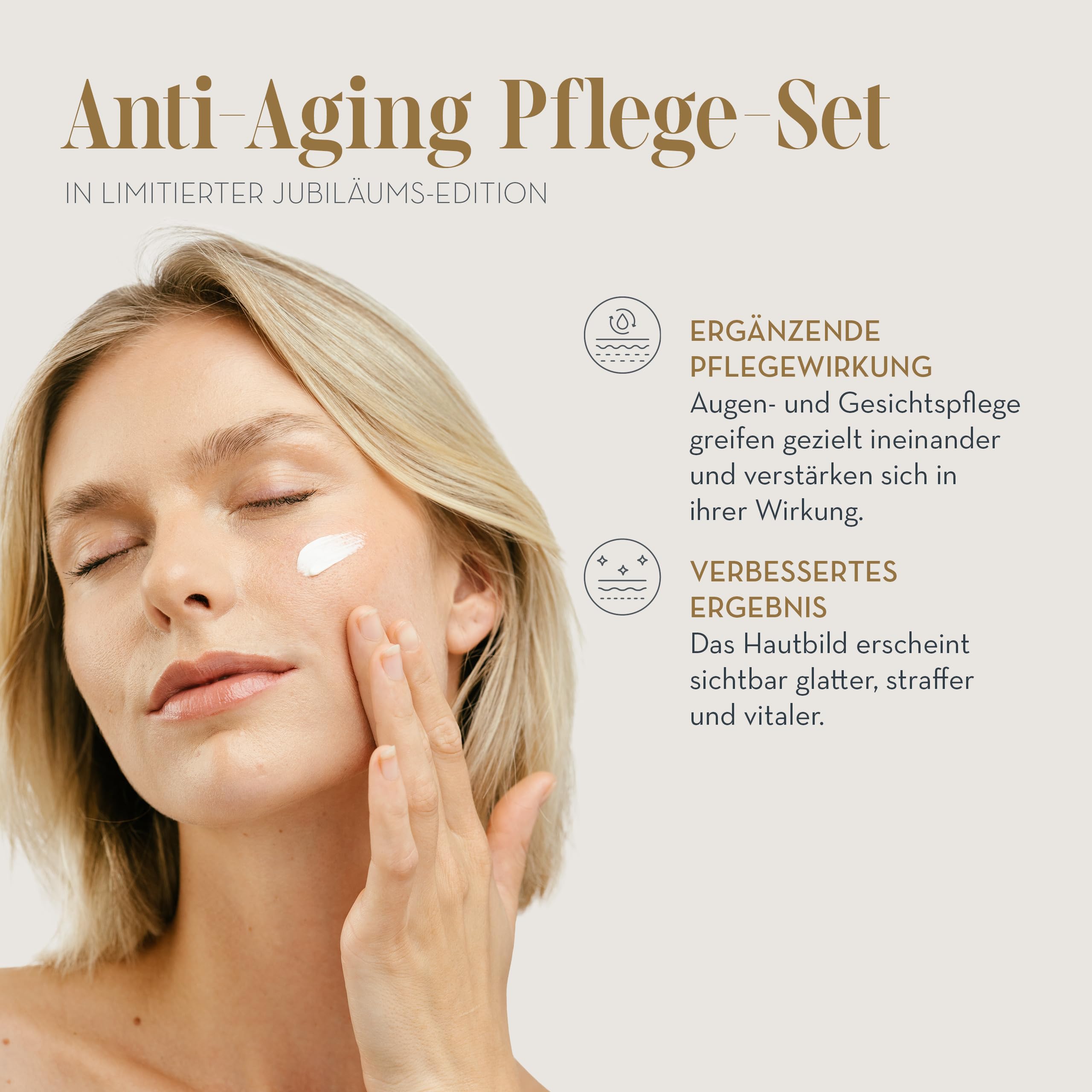 JEAN D'ARCEL Anti Aging Beauty Set - Gesichtscreme CRÈME LIFTING CONFORT 50 ml & Augencreme SOIN LIFTANT ÉCLAT YEUX 15 ml - Strafft die Haut - Reduziert Augenfalten - Inklusive Kosmetiktasche