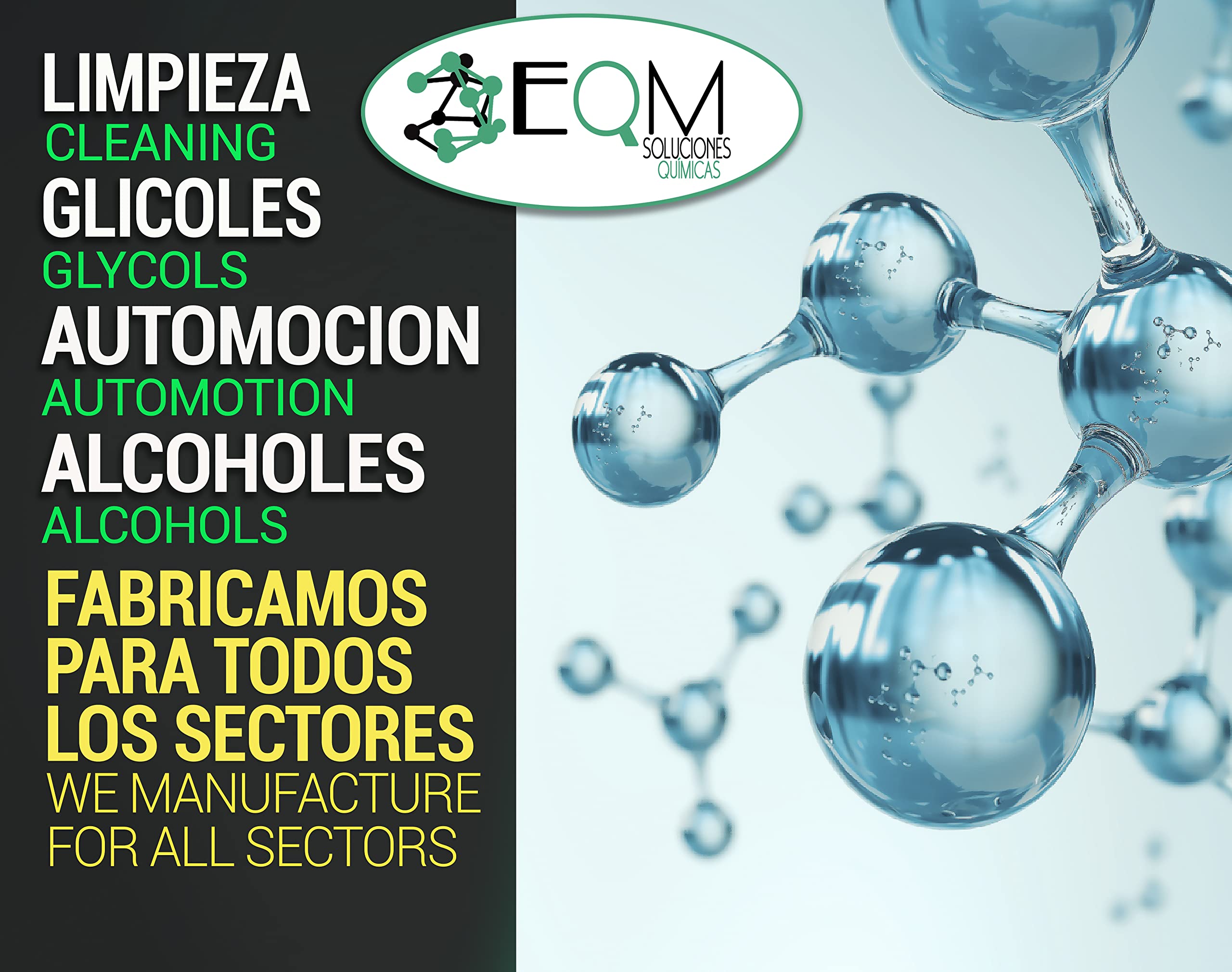 EQM SOLUCIONES QUÍMICAS | ECO-604 | 20 L | Propilenglicol Grado Técnico | Alta Pureza 99,5% | Multitud de aplicaciones industriales, anticongelante, lubricante, etc.