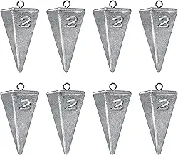 Chumbadas De Pirâmide Pesos De Pesca Chumbada De Pesca, Pesos De Pesca De Água Salgada Chumbadas Para Água Salgada Equipamento De Pesca De Surf 1Oz 2Oz 3Oz