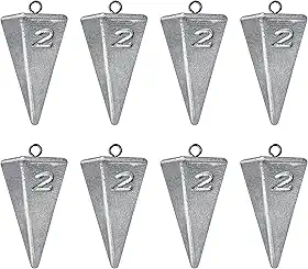 Chumbadas De Pirâmide Pesos De Pesca Chumbada De Pesca, Pesos De Pesca De Água Salgada Chumbadas Para Água Salgada Equipamento De Pesca De Surf 1Oz 2Oz 3Oz