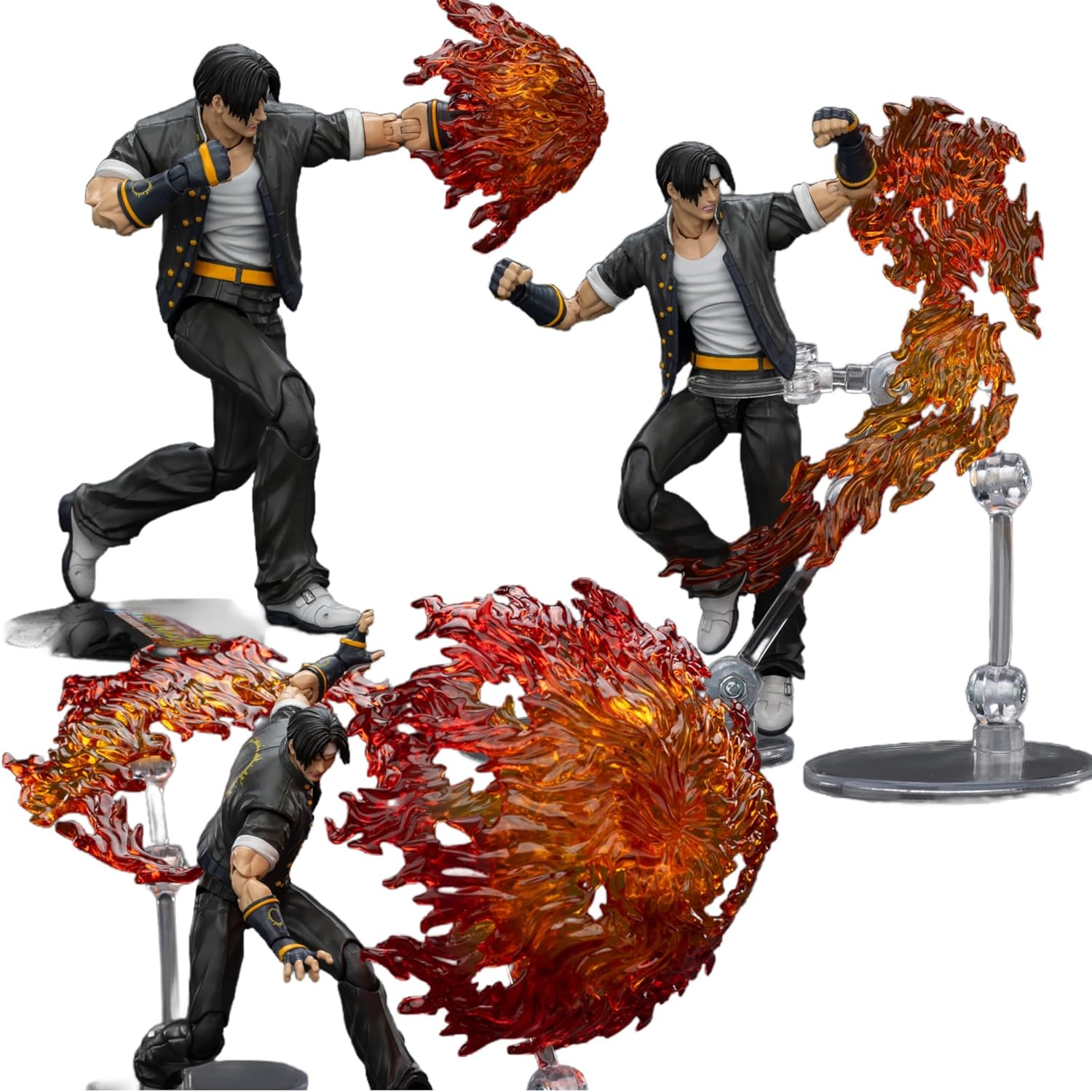 JOYTOY SNK 1/18 Action Figures KOF 98UM Hero Team Kyo Kusanagi Collectible Model 4.6Inch