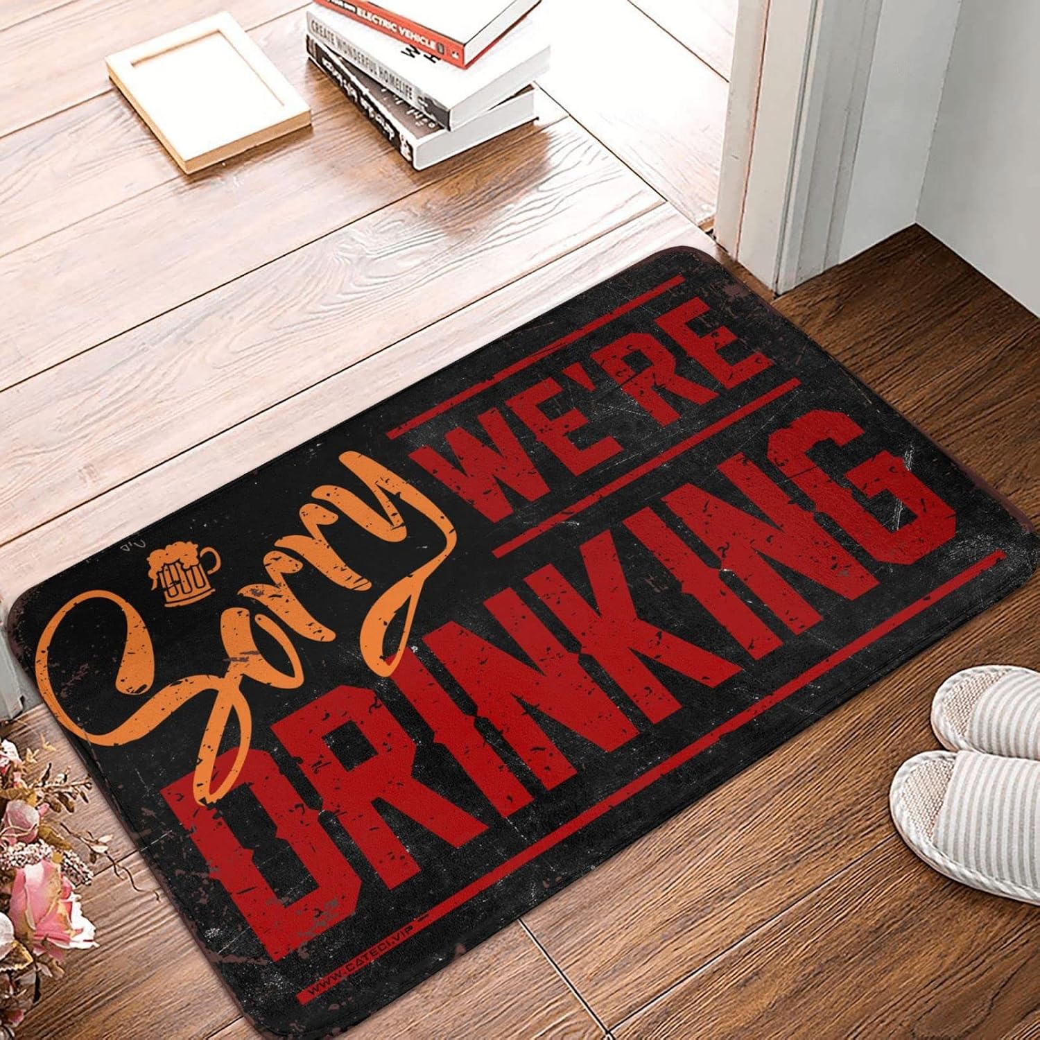Friends Door Mat Sorry We're Drinking Rug Boys Room Decor Teenager Welcome Mats Indoor(65X90CM)
