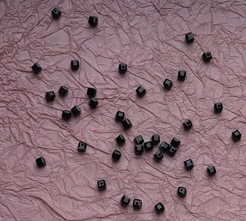 Miniatura 8 de Ruwado 200 cuentas de cristal en forma de cubo con caja de almacenamiento, mini cuentas espaciadoras cuadradas sueltas de 0.157 x 0.157 x 0.157 in