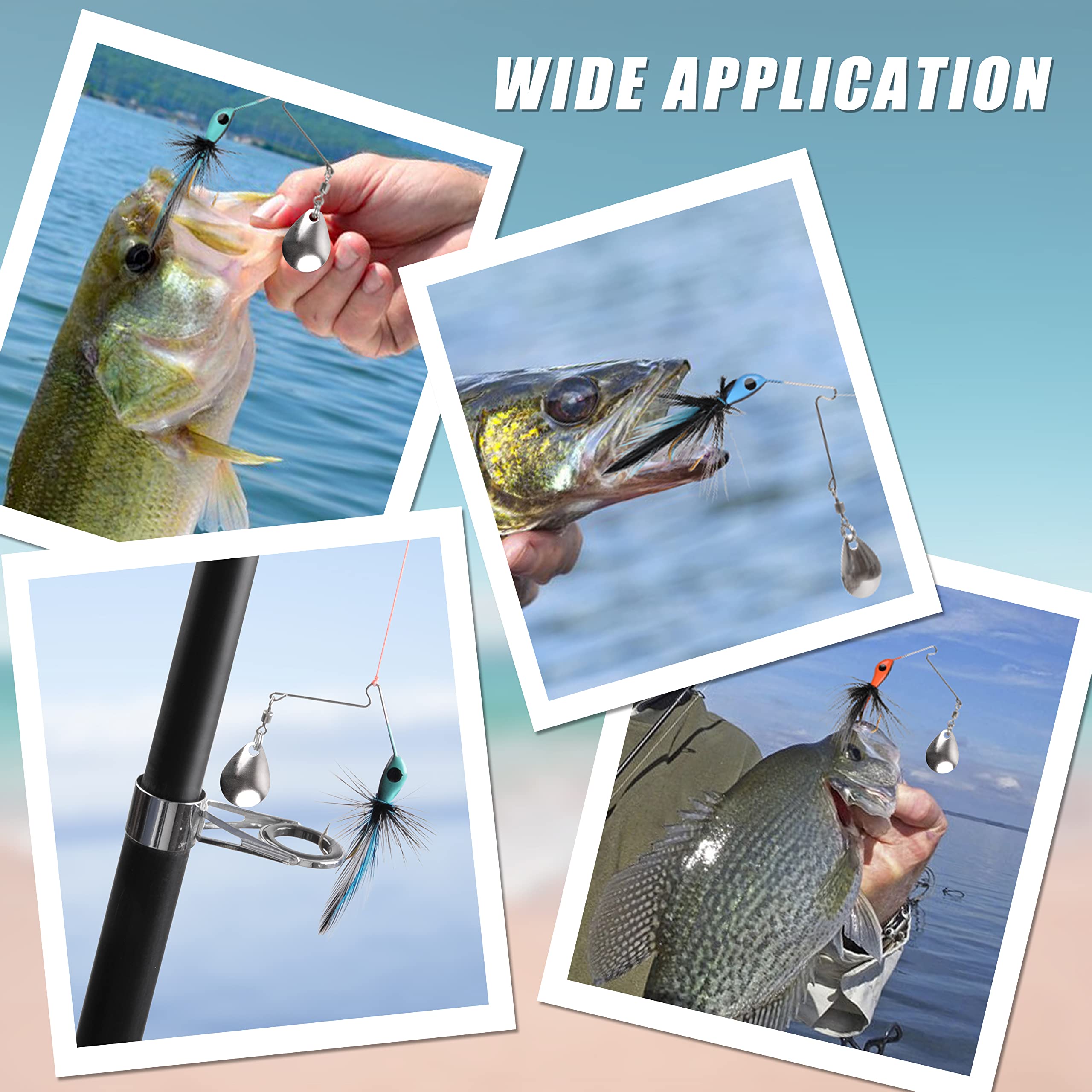 Amazon.co.jp: バススピナーベイト フィッシングルアーセット 6個 ミニ