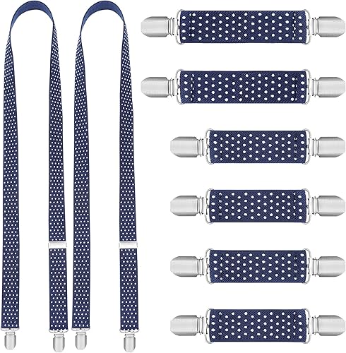 SATINIOR 8 clips de guantes para niños, clips de vestir para sombrero, guantes ajustables, clip de tirantes elástico, clip para guantes pequeños, 3