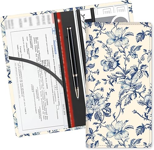 Miniatura 12 de Soporte de cuero para tarjetas de registro y seguro de automóvil, bonitos accesorios de automóvil, guantera de vehículo, organizador de automóvil